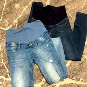 Repost - 2 pair mama maternity jeans